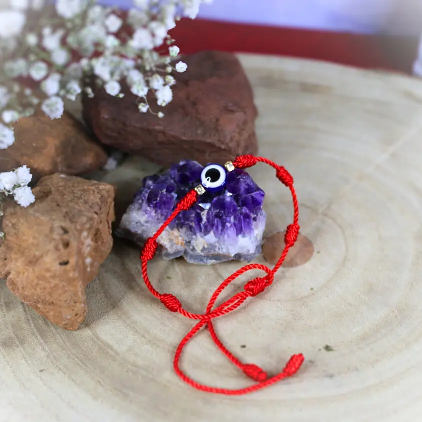 Armband böser Auge und 7 Knoten