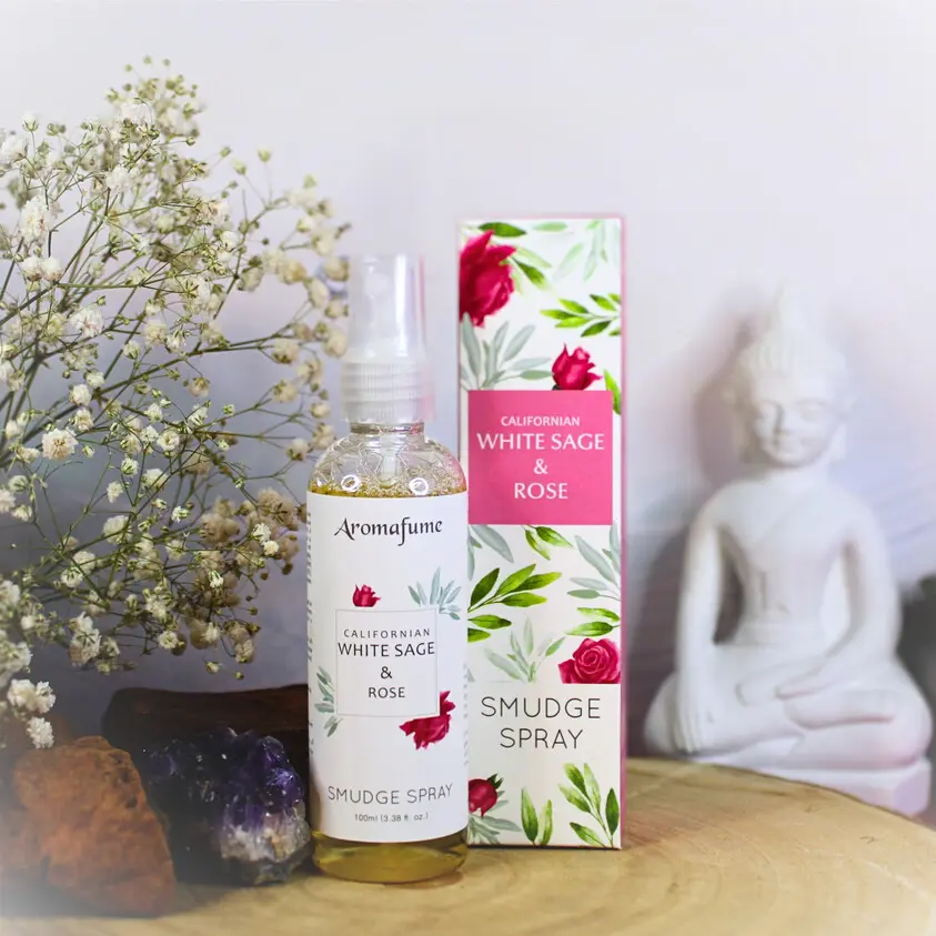 Spray weisser Salbei & Rose