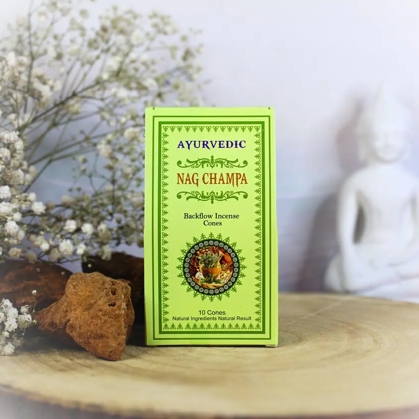 Cônes d'Encens Ayurvédiques à Reflux - Nag Champa