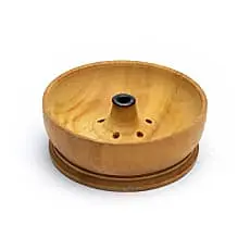 Porte encens rond bois clair 