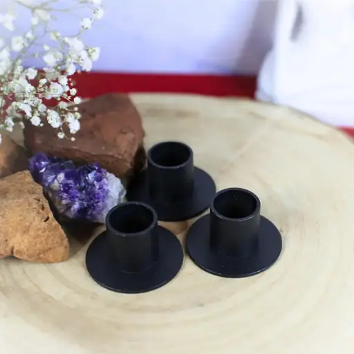 [NJ-0007] Iron Candle Holders – Set of 3