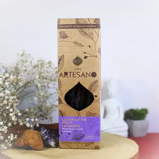 [SM-0071-2] Encens Artesano Reine de la Nuit & Lavande – 30 Bâtonnets