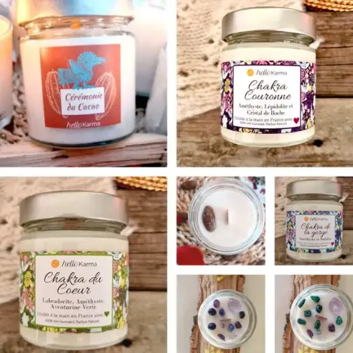 Bougies Hello Karma