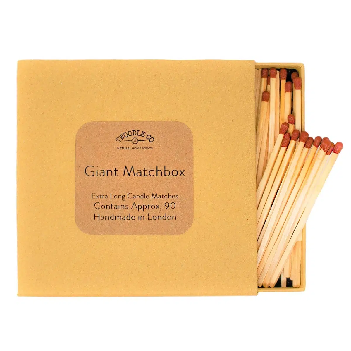 Giant match box - extra long candle matches by Twoodle Co Natural Home Scents-1