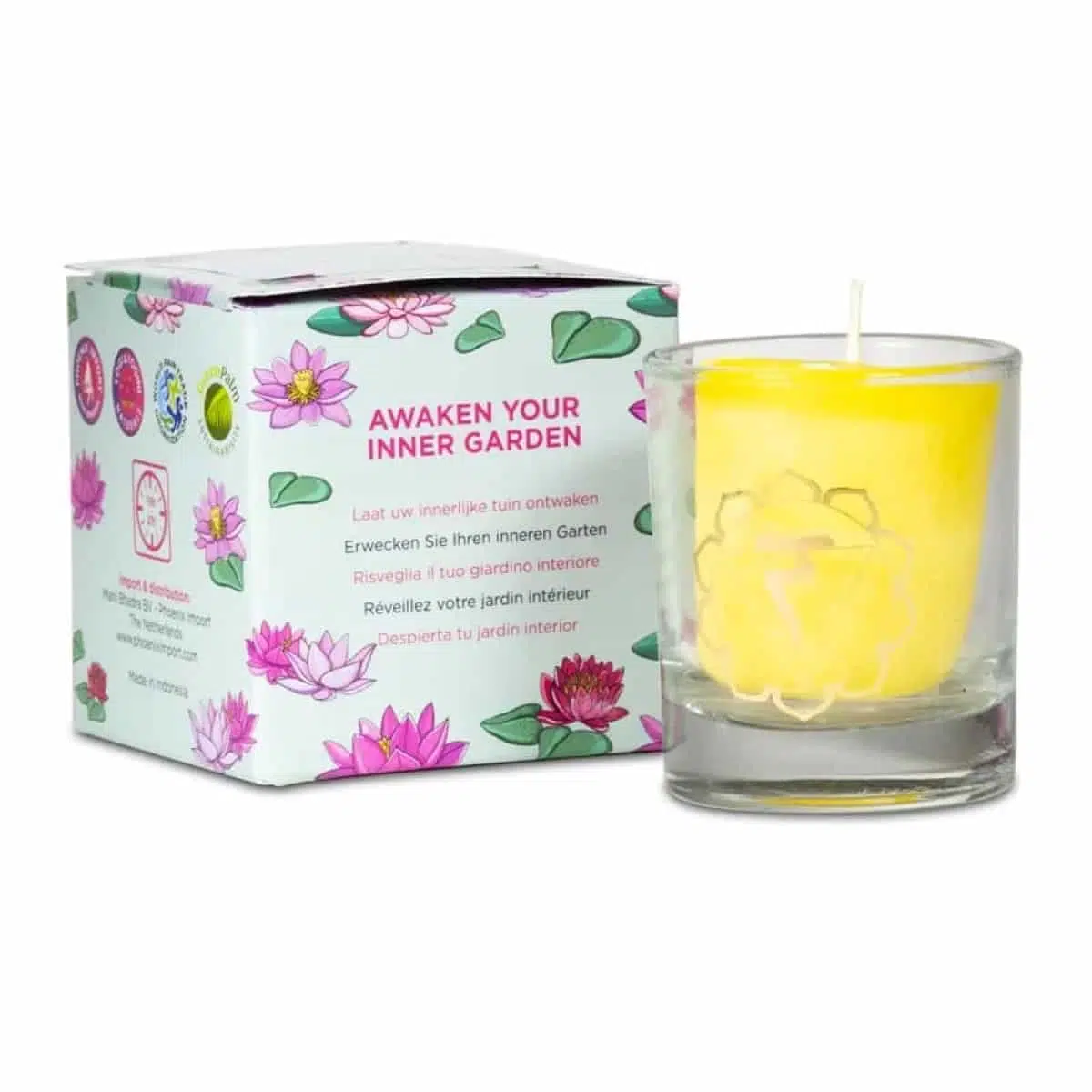 Scented votive candle 3rd chakra in giftbox1