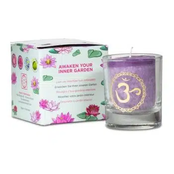 Scented votive candle 7th chakra in giftbox1
